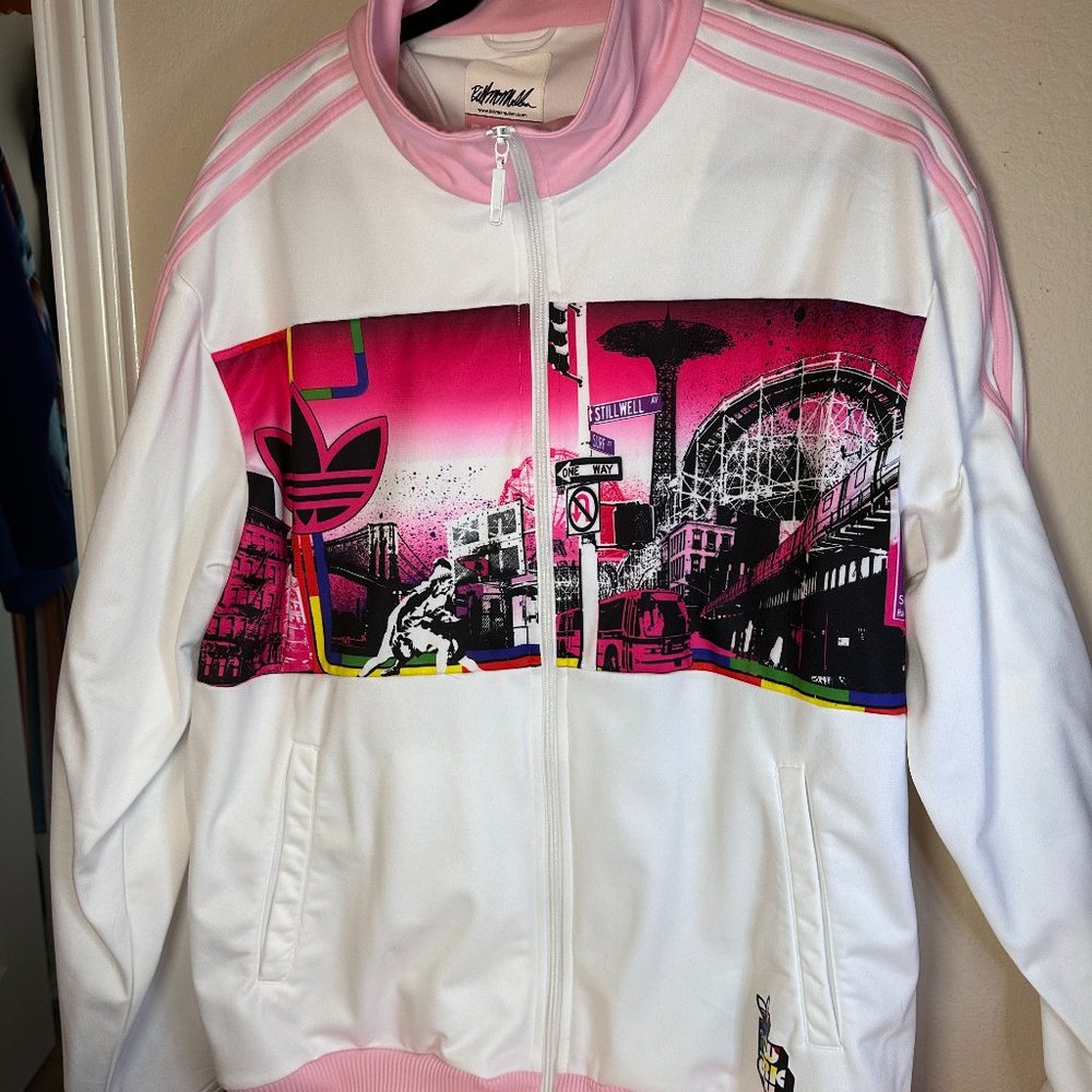 Adidas Bill Mcmullen Adicolor P6 Pink Series Brooklyn Men's Track Jacket  2XL